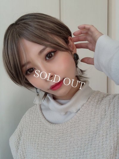 画像2: 【動画有り】【ローレイヤー丸みショート】グレージュ×根元ダーク