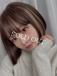 ＜OUTLET＞【インナーカラー切りっぱなしボブ】ミックスブラウン×ブロンドベージュ