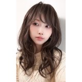 【無造作ウルフロング】ミルクココア×根元ダーク