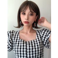 艶消しマットファイバー【外ハネボブ】シアーブラウン