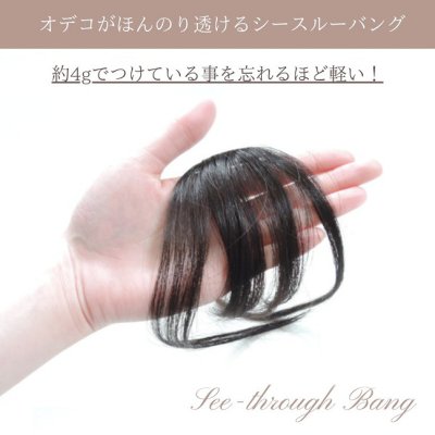 画像7: 【人毛100％】総手植え前髪ウィッグ（サイド有り）【スリムバング#02】全5色