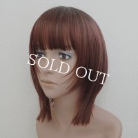 ＜OUTLET＞【顔周りウルフ×ストレートボブ】レッド×根元ダーク（軽量ウィッグ）
