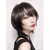 ＜OUTLET＞【顔周りウルフ×ストレートボブ】ナチュラルブラック（軽量ウィッグ）