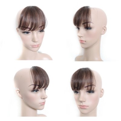 画像12: 【人毛100％】総手植え前髪ウィッグ（ぱっつん）【スリムバング#01】ナチュラルブラック