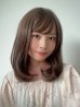 画像2: 軽量ウィッグ【抜け感レイシーミディ】ミルキーモカブラウン (2)