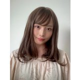 軽量ウィッグ【抜け感レイシーミディ】ミルキーモカブラウン