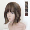 艶消しファイバー【ぷつっとくびれボブ（イヤリングカラー）】全4色（軽量ウィッグ）