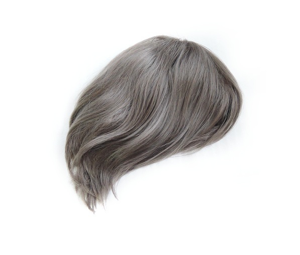 ふかし加工 シースルーバングショート シルバーグレージュ ウィッグ専門店 Desire Wig