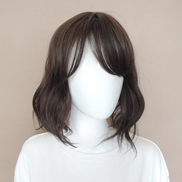 自然分け目つむじ【抜け感レイシーボブ】ダークブラウン ウィッグ専門店 DESIRE WIG