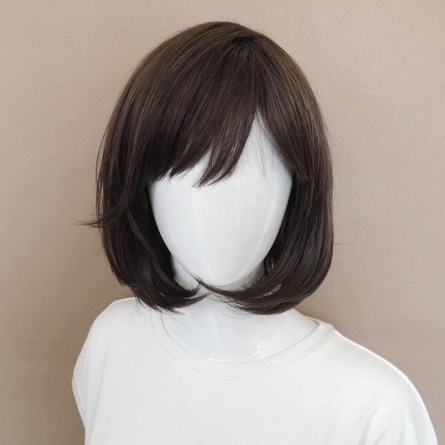 ふかし加工【抜け感マシュマロボブ】ダークブラウン ウィッグ専門店 DESIRE WIG