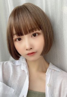 リピーター　　★サラサラ高級人毛100%★外ハネショート　ブラウン シネマコレクション cinemacollection ピーターラビット[二
