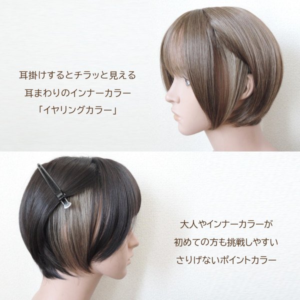 イヤリングカラーショート】全2色 - ウィッグ専門店 DESIRE WIG