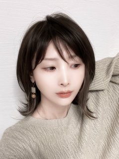 やまだ ウィッグ代のみページ 新【ミニボブ】オレンジベージュ【軽量ウィッグ】 - ウィッグ