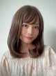 画像2: 軽量ウィッグ【抜け感レイシーミディ】ミルキーモカブラウン (2)