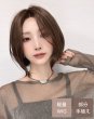 画像1: 【部分手植え】センターパートエアリーボブ（マロンショコラ）軽量ウィッグ (1)