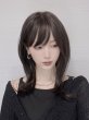 画像5: 軽量ウィッグ【抜け感レイシーミディ】ダークモカブラウン (5)