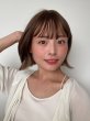画像5: 艶消しファイバー【ぷつっとくびれボブ（イヤリングカラー）】ライトブラウン×ブロンドベージュ（軽量ウィッグ） (5)